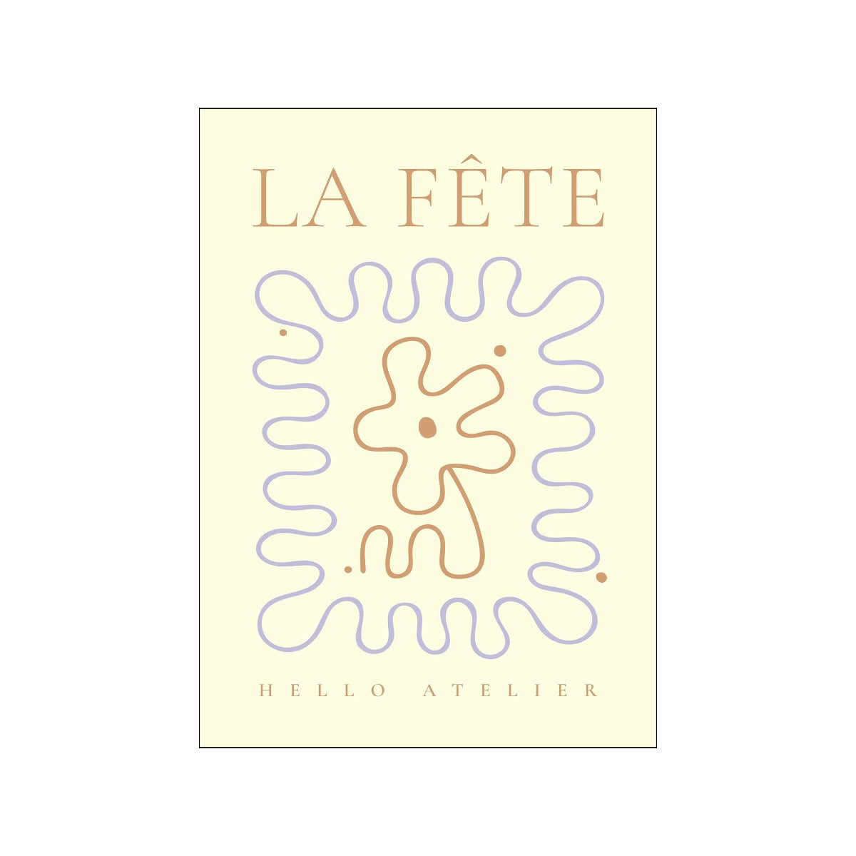 Poster & Frame Hello Atelier plakat - La fete 01 - Bahne